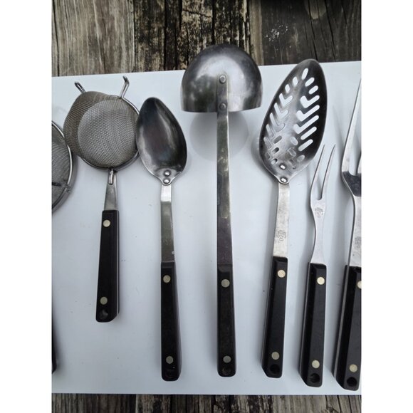 Vintage Set 7 Ekco Stainless Vanadium Flint Arrow Kitchen Utensil USA - Picture 3 of 11